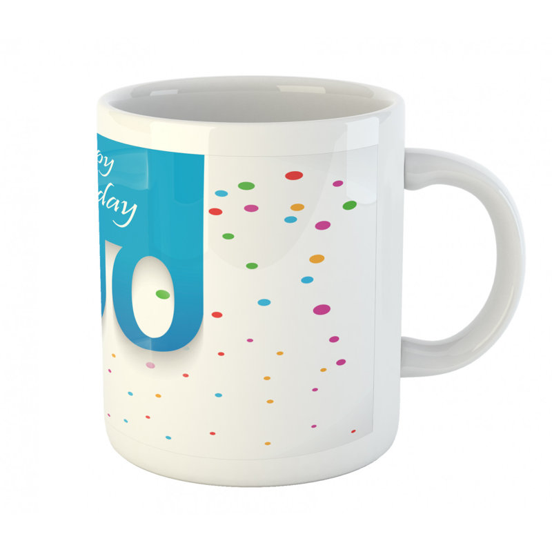 Grande tasse à café de centième anniversaire