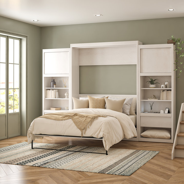 Wexford Murphy Bed with Side Cabinet Storage
