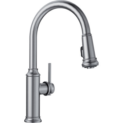 Empressa High Arc Pull-Down Dual-Spray Kitchen Faucet