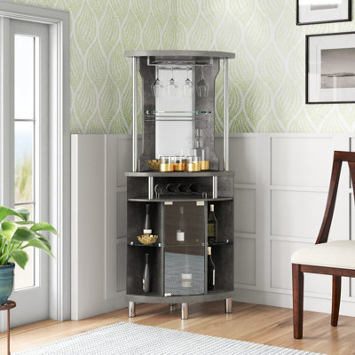 Bar Doyal avec rangement pour bouteilles de vin