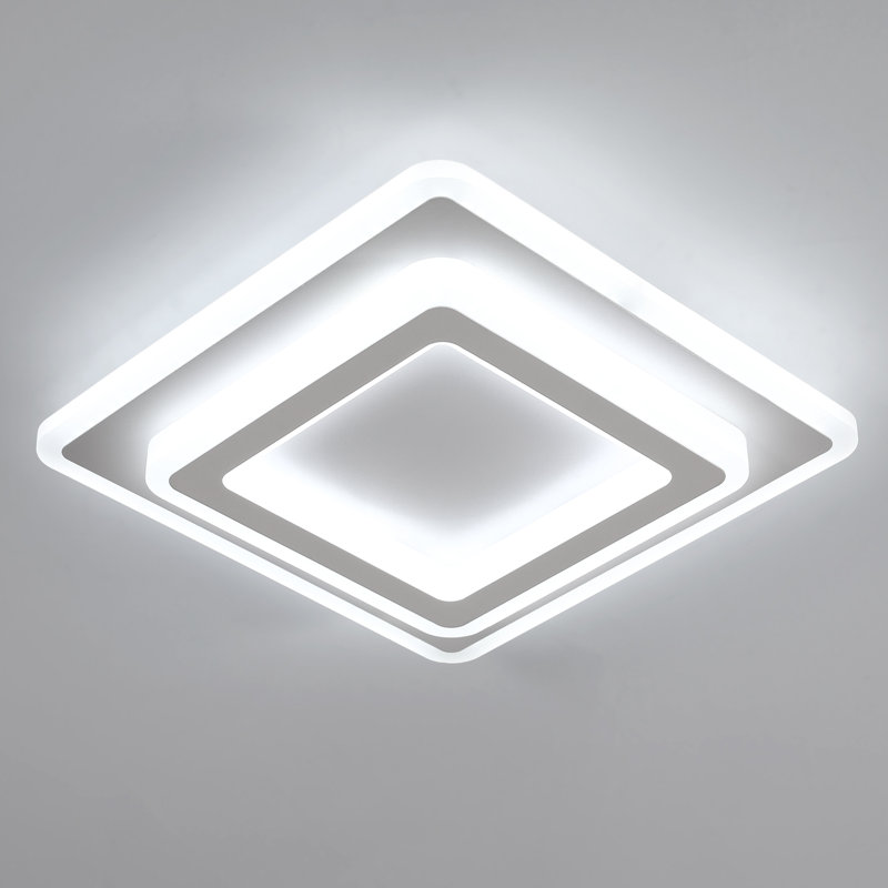 Square 29Cm 6500K Acrylic LED Ceiling Light