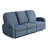 Hallstead Manual Reclining Sofa 79.6 Soft Modern Drop Down Cupholders w/ USB A + C Power Curved Arm Pocket Coil Comfort Easy Assembly-1805638493