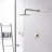 Wall Mounted Shower Faucet In Stylish Brushed Nickel With Valve - Fine Brass Build Classy Superior Setup
