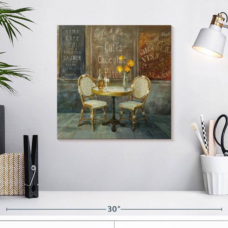 French Cafe II, 16" H x 16" W
