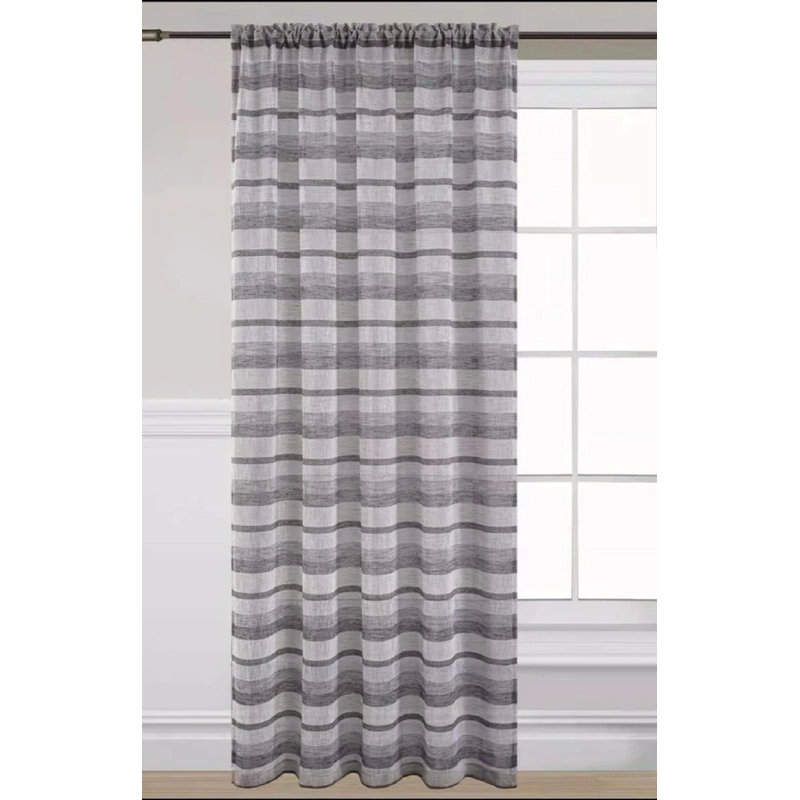 Sydney Voile Panele , 55cm Width x 48cm Drop, Grey