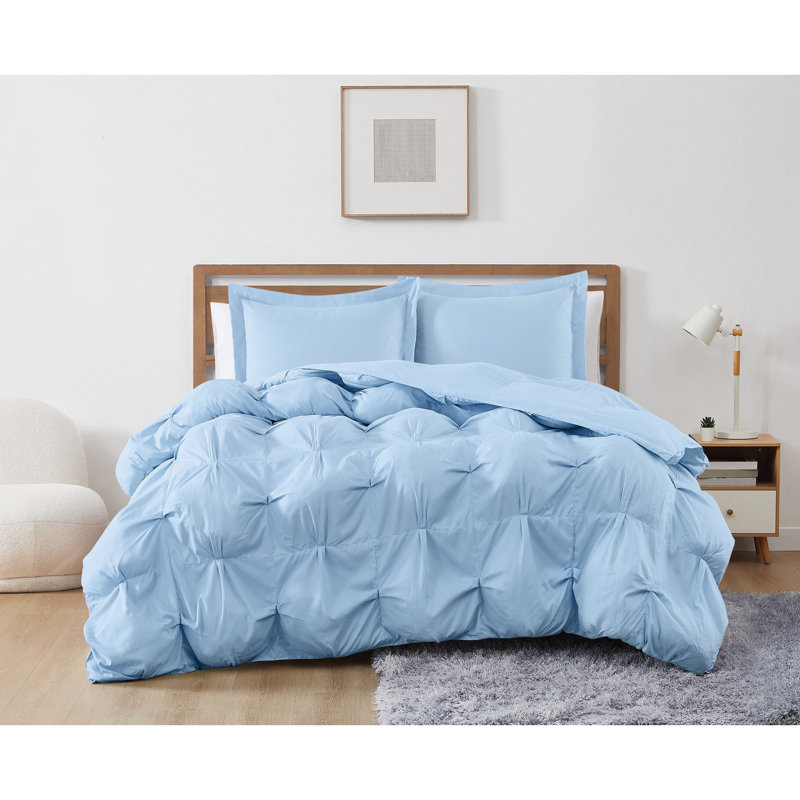 Truly Soft Cloud Puffer, Sky Blue, King Comforter + 2 King Shams