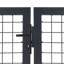 Knarr 150cm H x 350cm W Grey Metal Gate