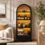 Vitrine cintrée de style ferme moderne avec éclairage DEL et tiroirs pour des besoins de rangement polyvalents à la maison-2144095074