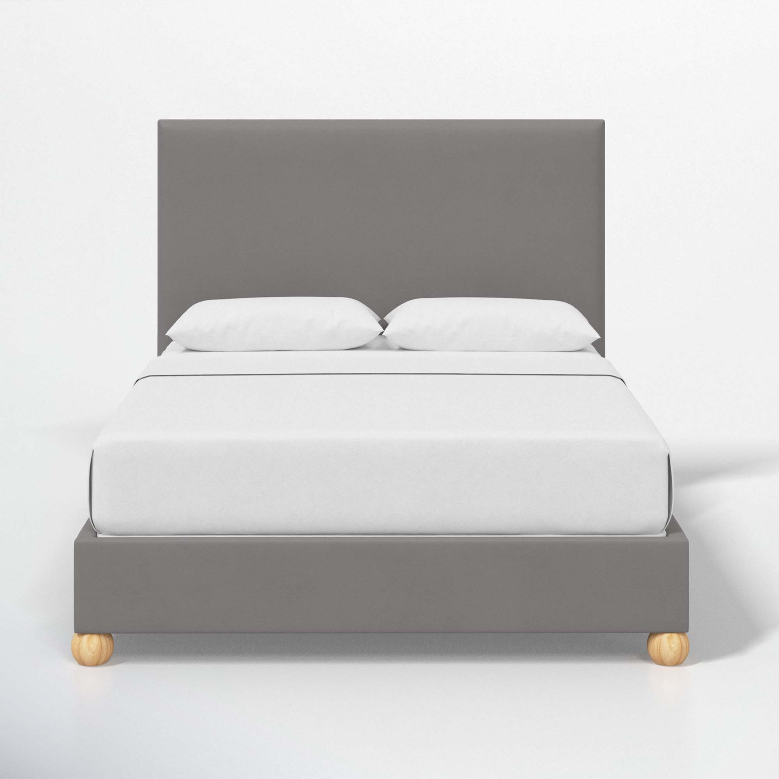 Benita Upholstered Bed, Full, Classic Otter Performance Velvet