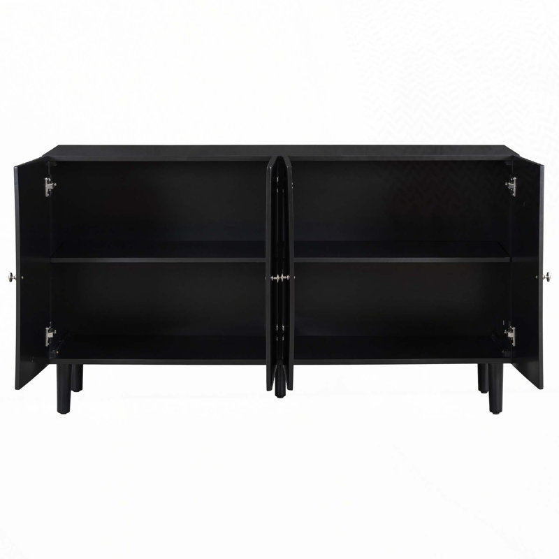 Macintyre 58.1'' Sideboard, Black