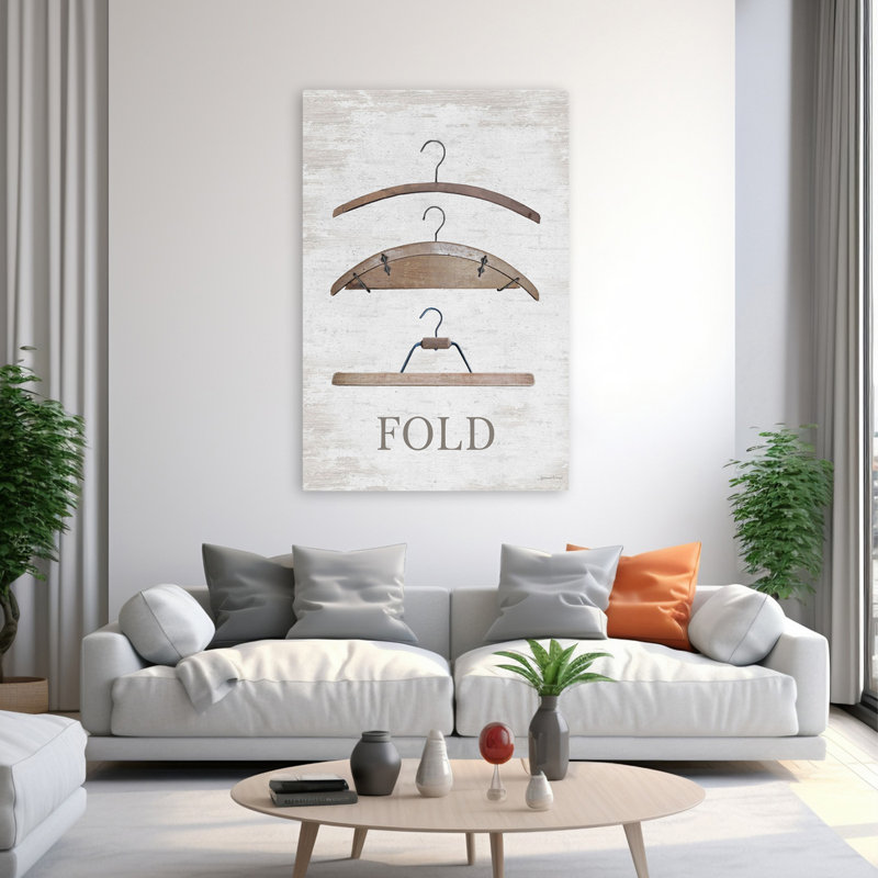 Heirloom Laundry - Fold - Modern Farmhouse, H 40 po x l 60 po