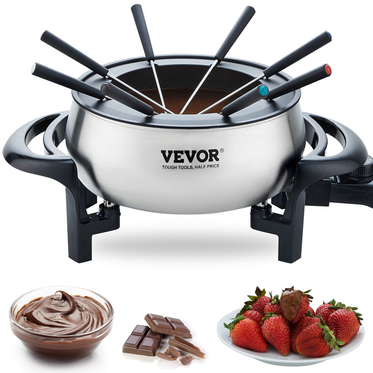 Vevor 3 qt. Stainless Steel Fondue Set