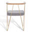 Chaise avec accoudoirs en coton Krissy