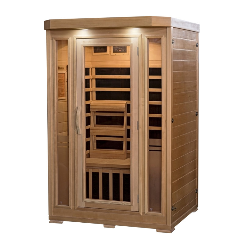 Heatwave 2-Person Hemlock Infrared Sauna with 6 Carbon Heaters