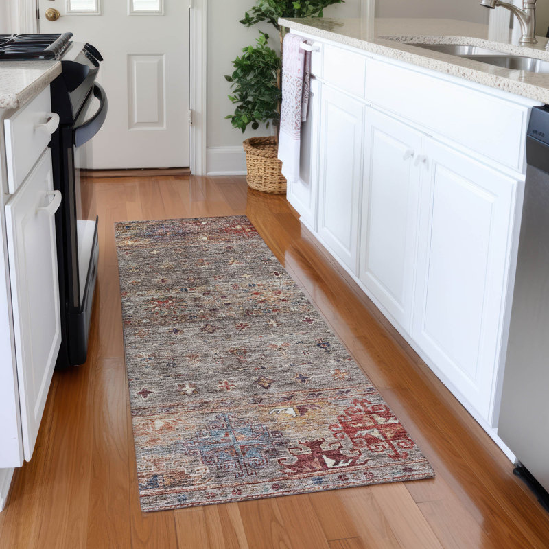 Tapis intérieur / extérieur lavable à la machine ACN1220 1 pi 8 po x 2 pi 6 po, Tapis de couloir 2 pi 3 po x 7 pi 6 po