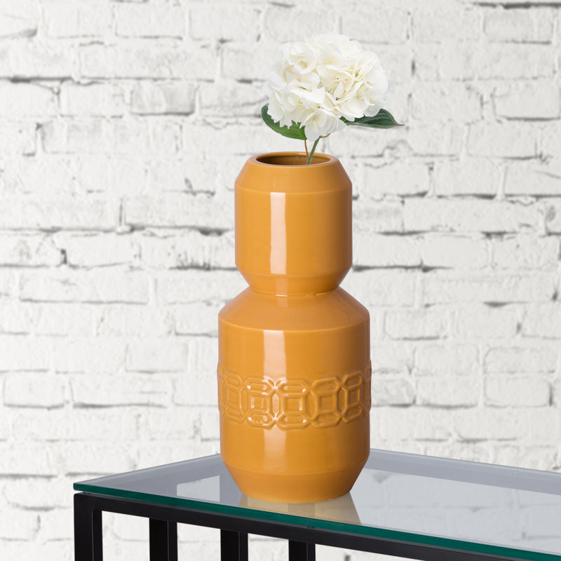 Vase de table en céramique 20 po Spofford, Caramel écossais