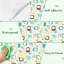 Papier peint auto-adhésif à motifs géométriques abstraits à motif géométrique bleu vert, brun et brun-862012232