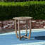 Grey Rustic Wood Table - 27.5'' Design With Appearance