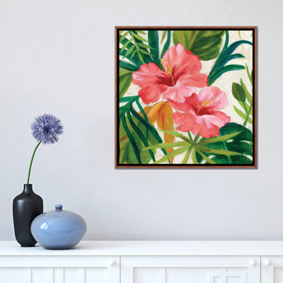 «Tropical Jewels II V2 Pink Crop» par Silvia Vassileva - reproduction d'art