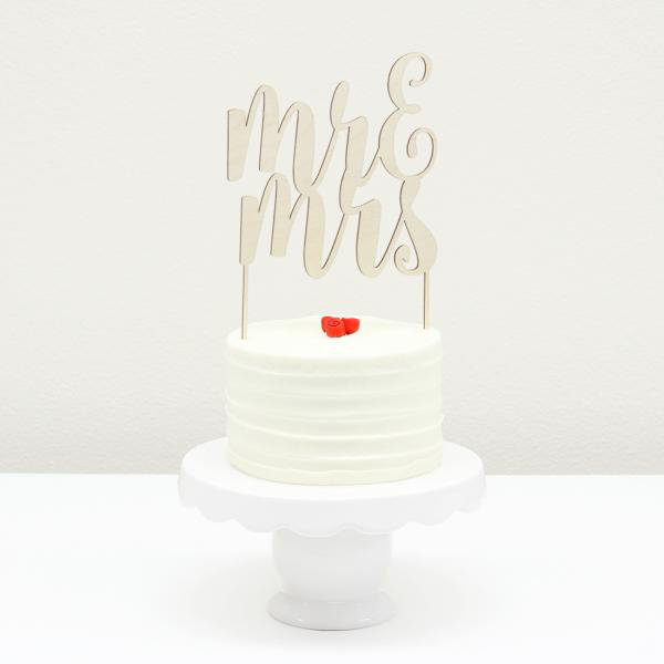 Wood Cake Topper