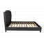 Mobilier de chambre à coucher tête de lit tapissier capitonné noir-1188581164-1188581161