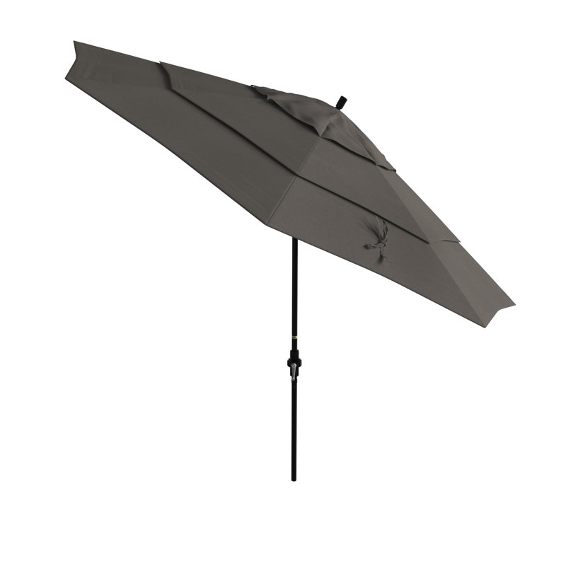 Parasol de marché 132 po Sunbrella, Toile gris anthracite Sunbrella®