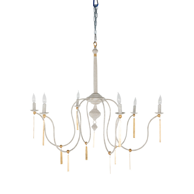 Tracy 6 - Light Candle Style Chandelier