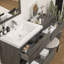 Meuble-lavabo mural 60 po avec évier en acrylique renforcé Aliki-1123569518