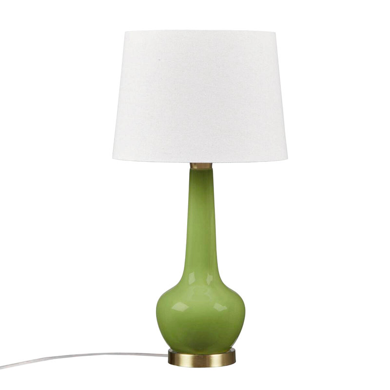 Ceramic Genie Table Lamp, Green/Gold