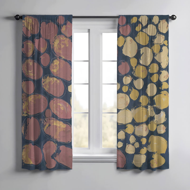 Paire de rideaux semi-transparents Sabriyah, L 20 po x H 82 po