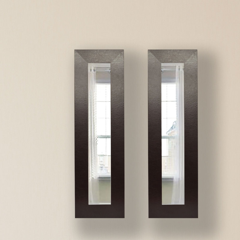 Ensemble de 2 miroirs rustiques Hobson, H 30 po x l 12 po