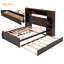 Lit double en bois avec rangement intégré, tablettes et prises de courant, espresso-68779843-68779841