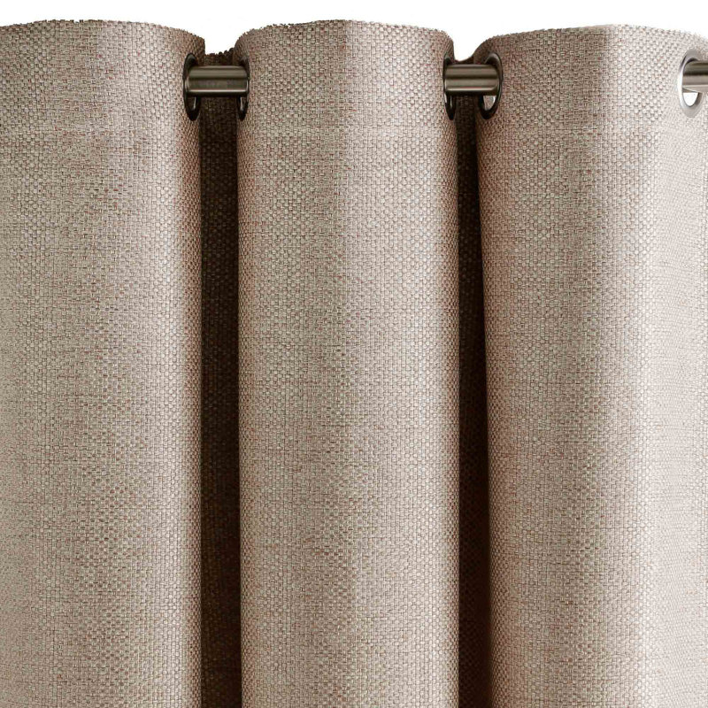 Hearns Room Darkening Single Curtain Panel, 145 W x 220 D cm, Light Beige