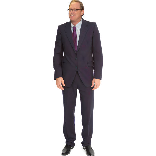 H38273 Kevin Hassett, directeur, Conseil économique national, découpage en carton, debout, debout