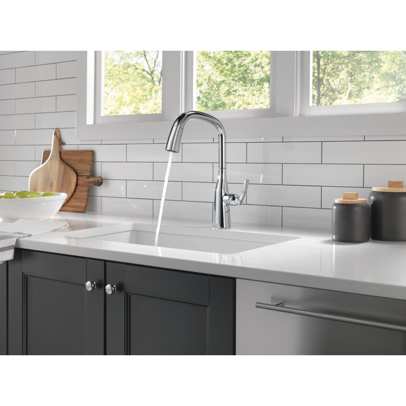 Stryke Pull Down Single Handle Kitchen Faucet, Chrome