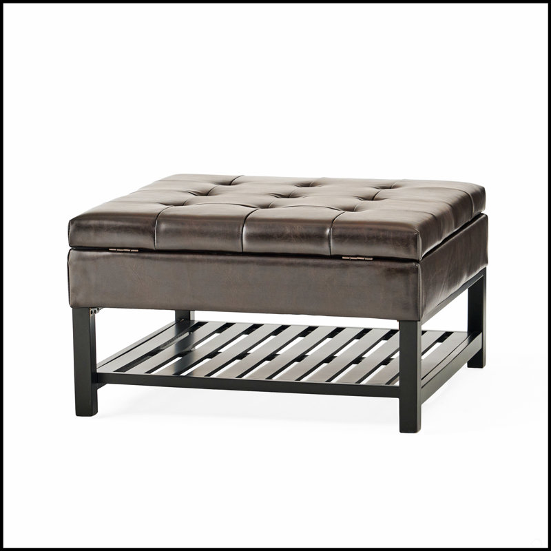 Repose-pieds rectangulaire capitonné rembourré en polyuréthane, parfait pour le confort et le style du salon et de la chambre à coucher