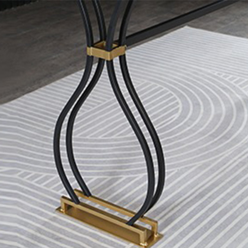 Table de bar Light Luxury, Noir, H 41,3 po x L 70,8 po x l 15,7 po