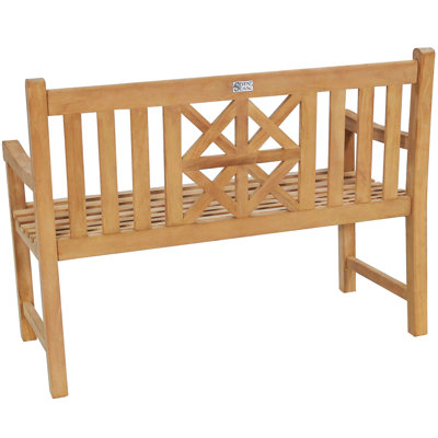 Banc de jardin en bois de teck Kanijha