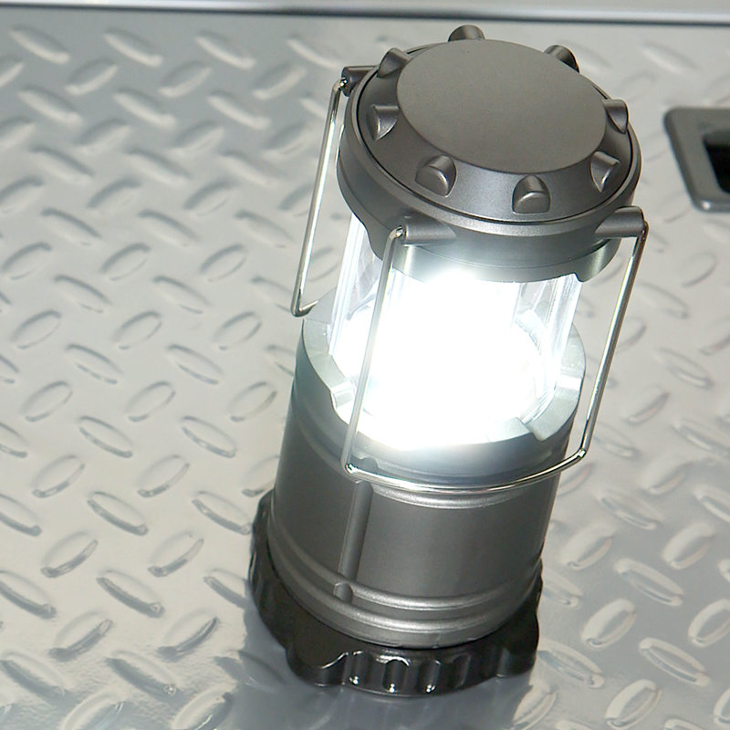 Gray Compact Tactical LED Lantern with Magnetic Base