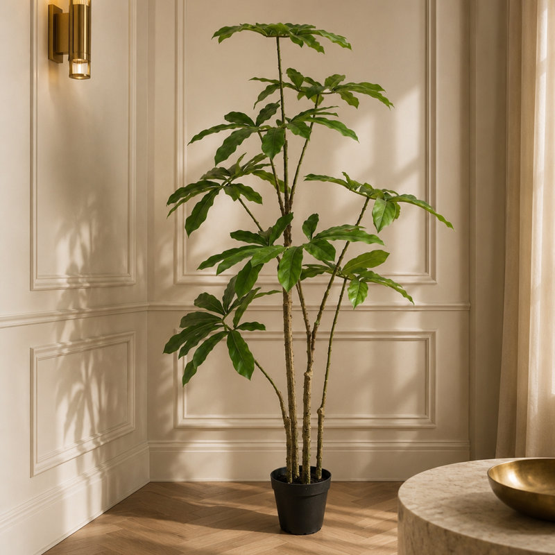 Andrya 120cm Faux Palm Tree in Pot Liner