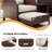 5 Pieces Outdoor Patio Chairs Set,PE Wicker Conversation Furniture with Cushions,Coffee Table,Beige-802887678