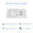 30" Engineered Marble Single Bathroom Vanity Top In White With Sink