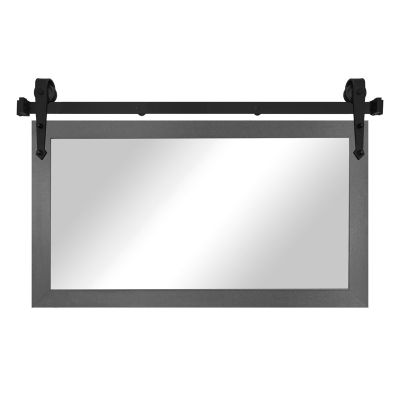 Conner Rea Mirror, 33" x 58", Dark Silver