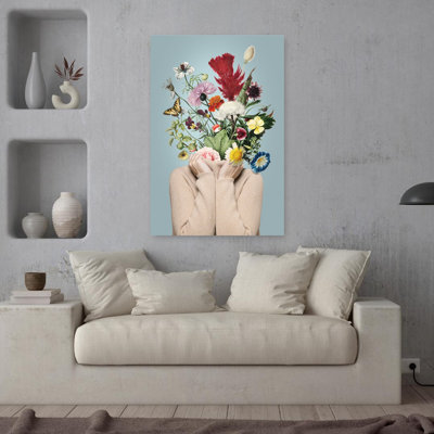 Art floral avec tête florale