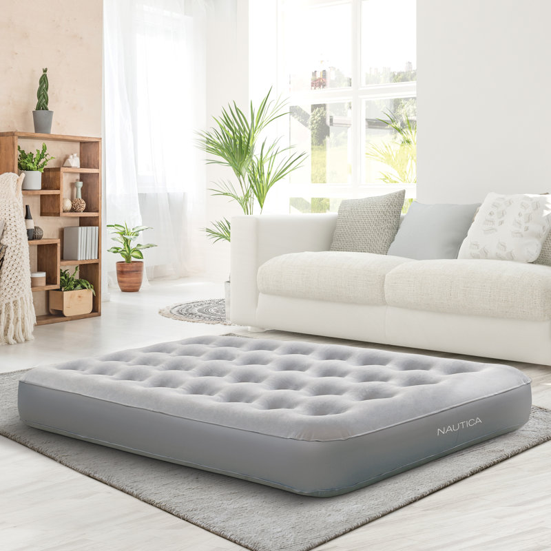 Nautica Sleep Express Inflatable Air Mattress Portable Electric Pump and Puncture Resistant Vinyl, Queen