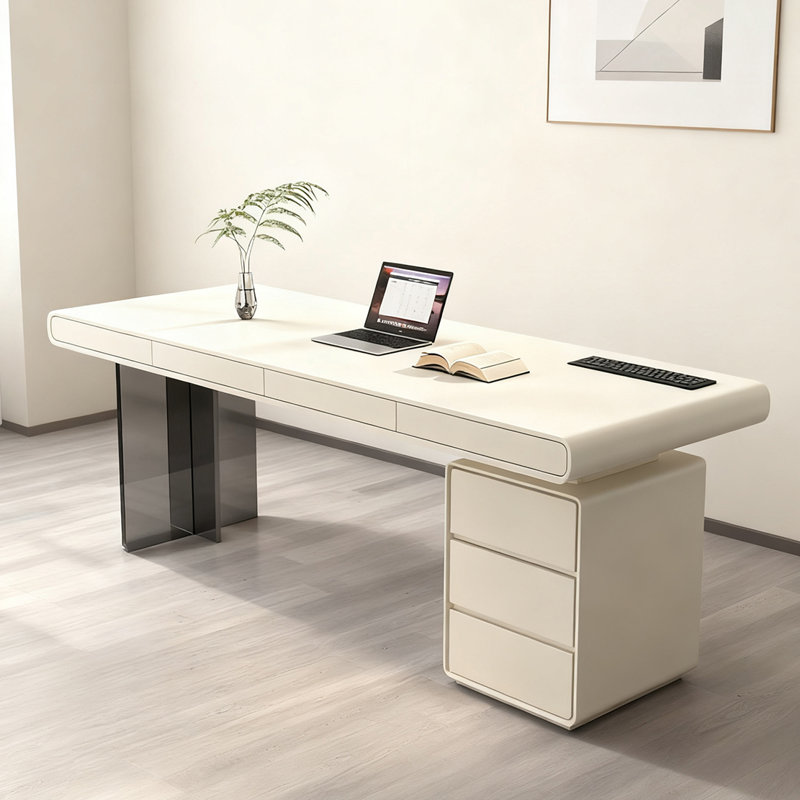 Bureau de luxe élégant, H 29,52 po x l 70,86 po x P 27,55 po