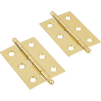 Plated Butt Hinges with Ball Finials