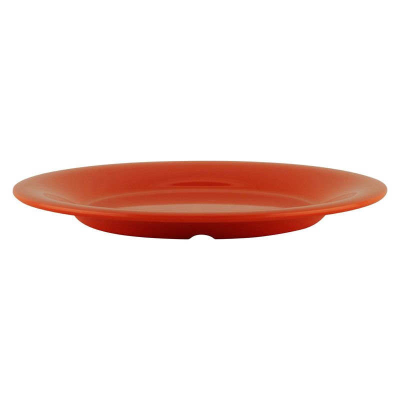 Assiette à salade ou à dessert en mélamine 7,5 po, 12 pièces, Orange