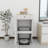 Robot Vacuum Stand Cabinet With Wheels, Sweeping Robot Storage Rack With Doors And Drawers, Side Table For Living Room, Home Office, Kitchen-Antique White