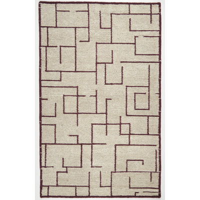 Mid Century Hand Tufted Wool Indoor Rug